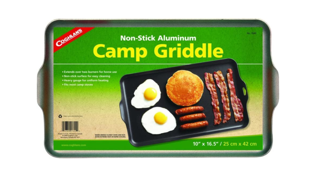 Coghlan's Two-Burner Non-Stick Camp Griddle - Best Budget Camping Griddle